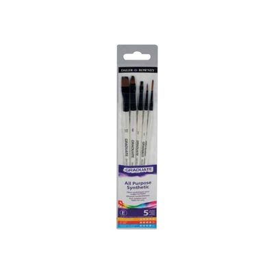 Daler-Rowney Graduate - 5 pinceaux synthétiques