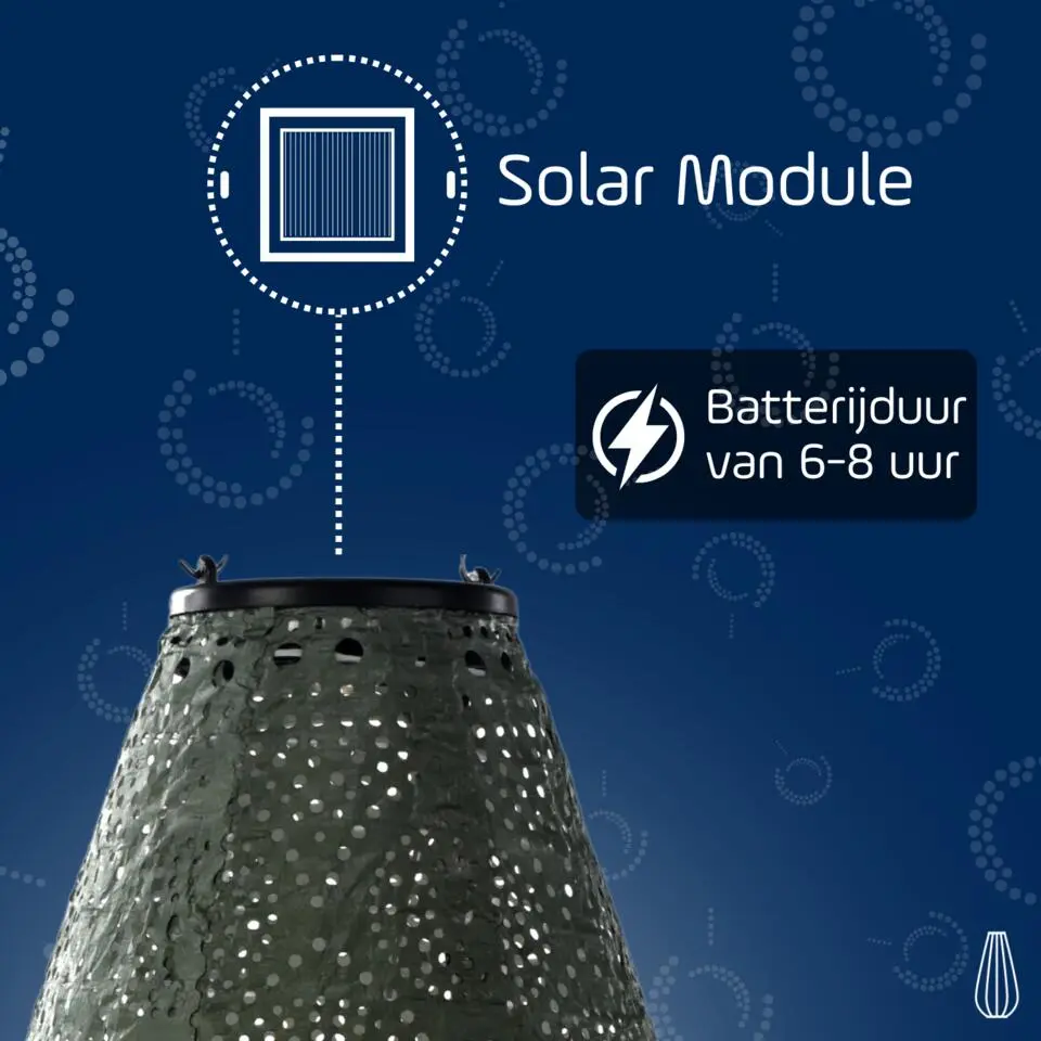 Lumiz Lampion op zonne energie - Solar tuinverlichting - Drop Set - 3 stuks