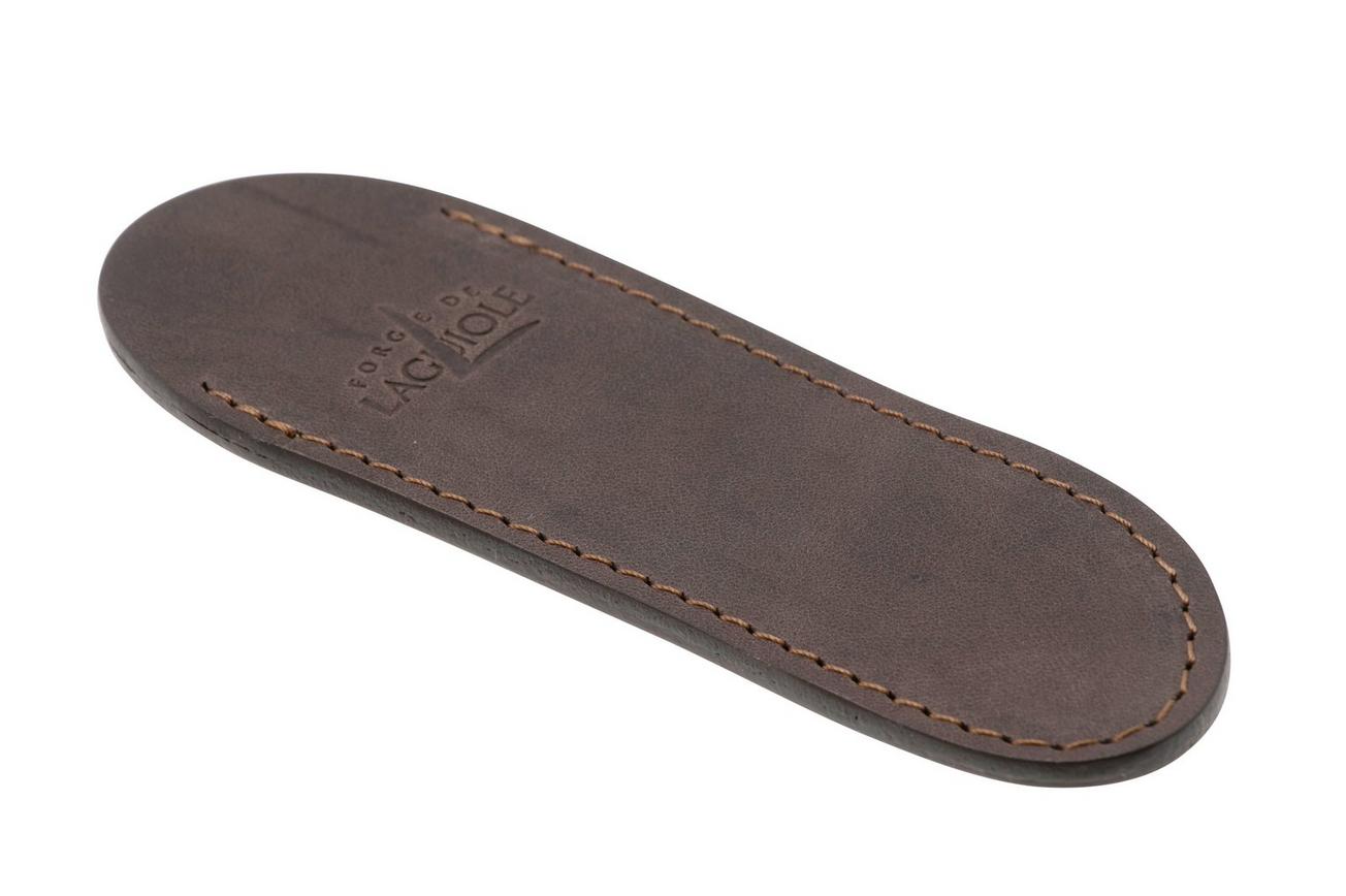 Forge de Laguiole LAF1CH Chocolate, lederen schede voor 9 cm zakmessen