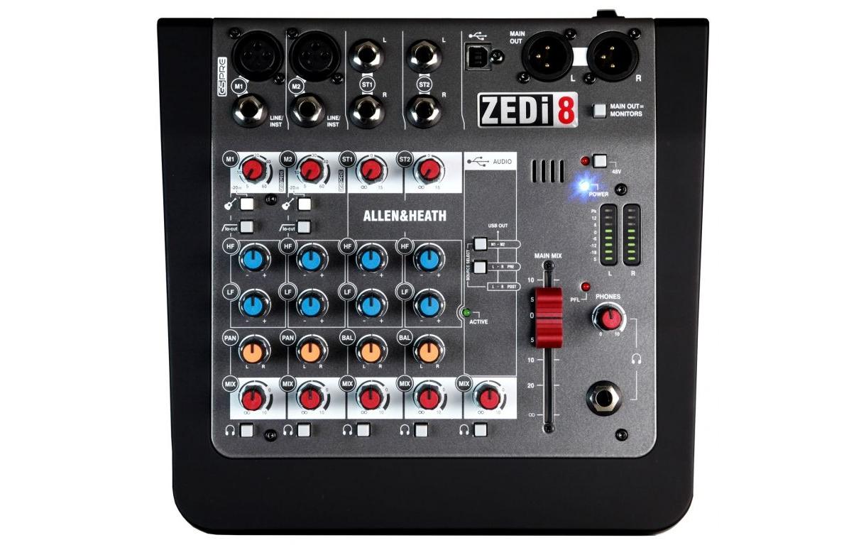 Mischpult ZEDi-8<br>Kompakter Hybrid-Mixer