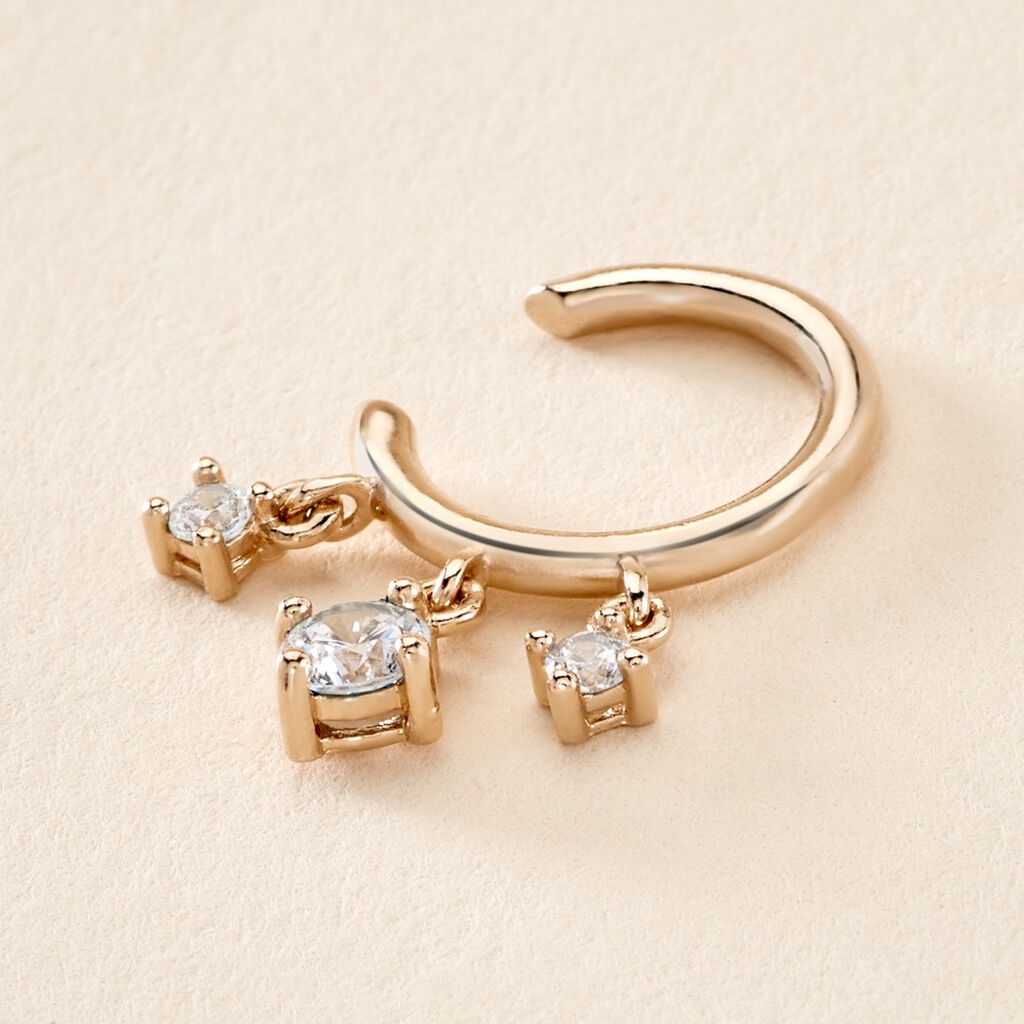 Bijoux D'oreilles Haven Plaqué Or Jaune Oxyde De Zirconium