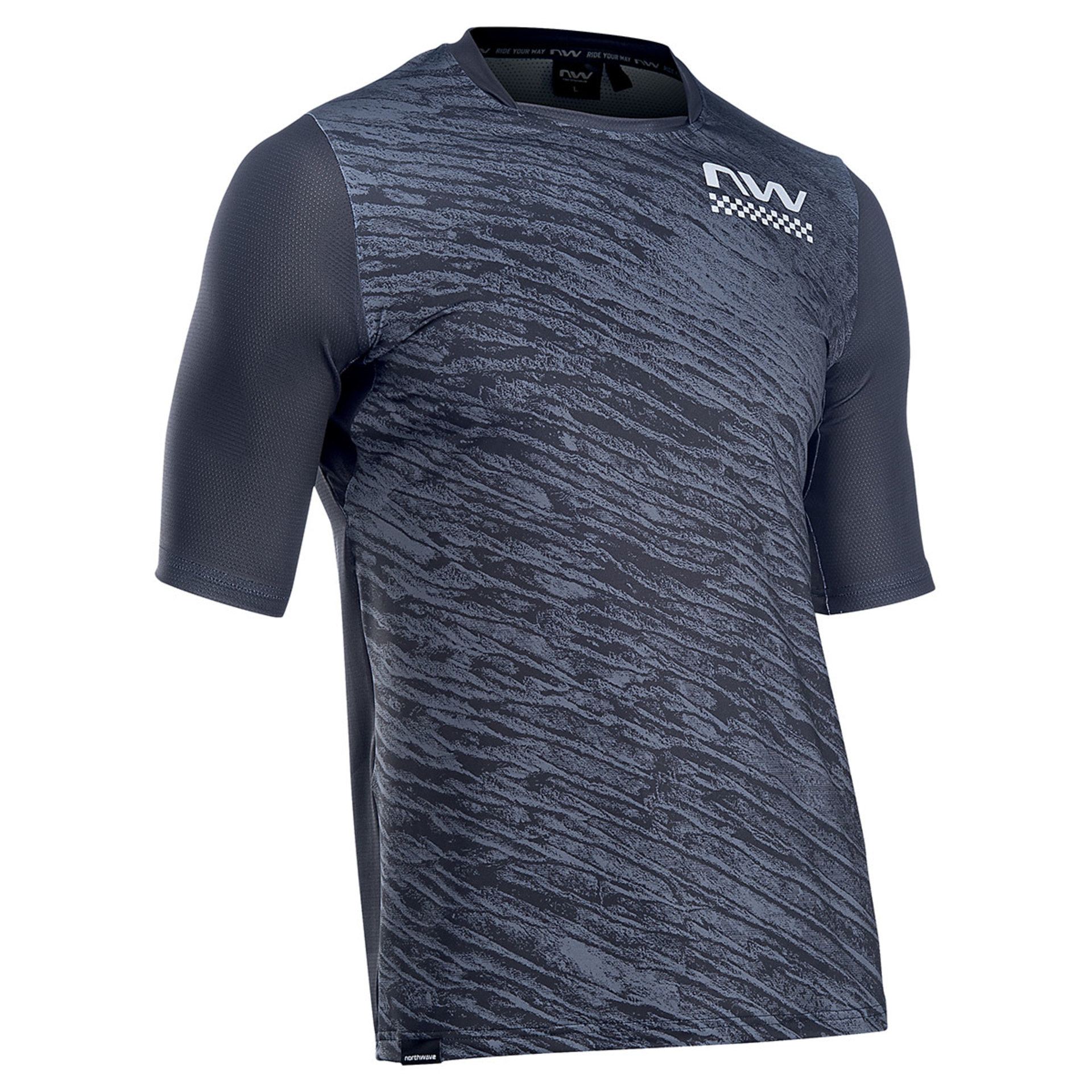 Northwave Bomb MTB Fietsshirt Korte Mouwen Zwart/Blauw Heren