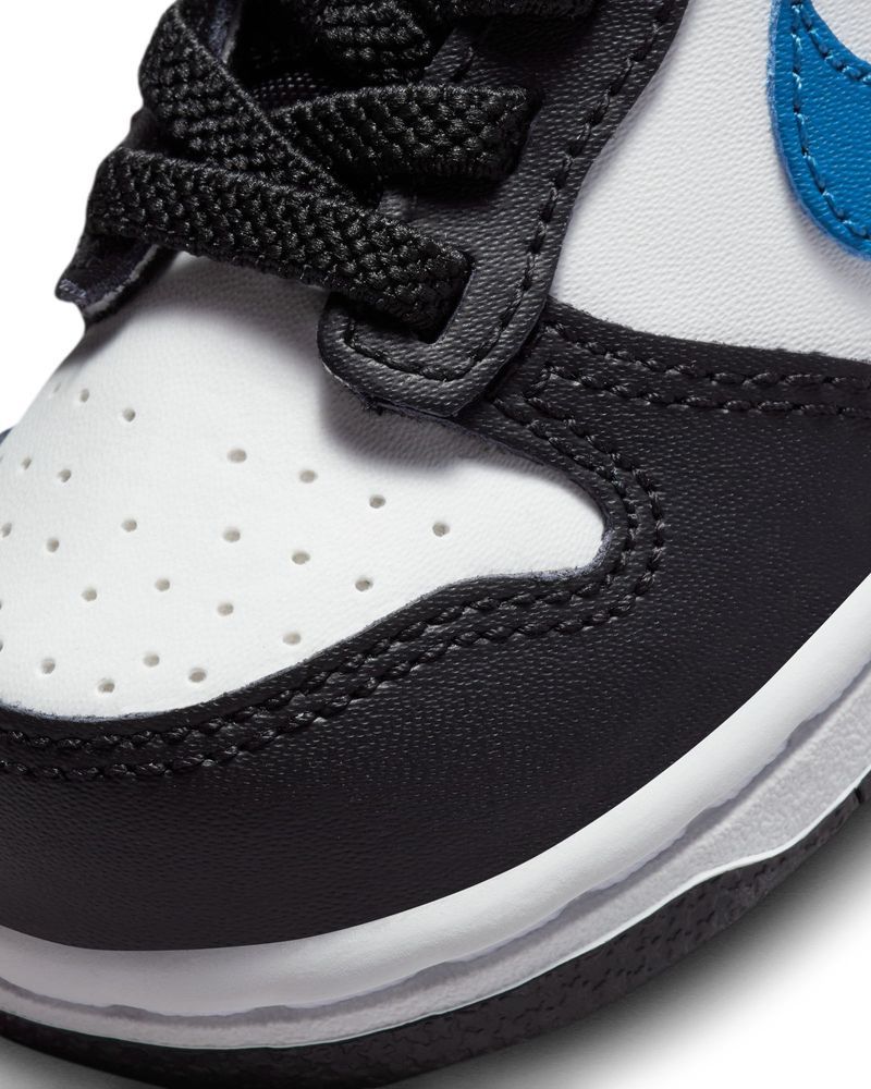 Chaussures Nike Dunk Low Blanc/Noir/Bleu pour enfant