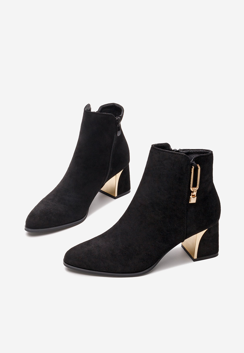 Bottines élégantes pour femme noires Eligia