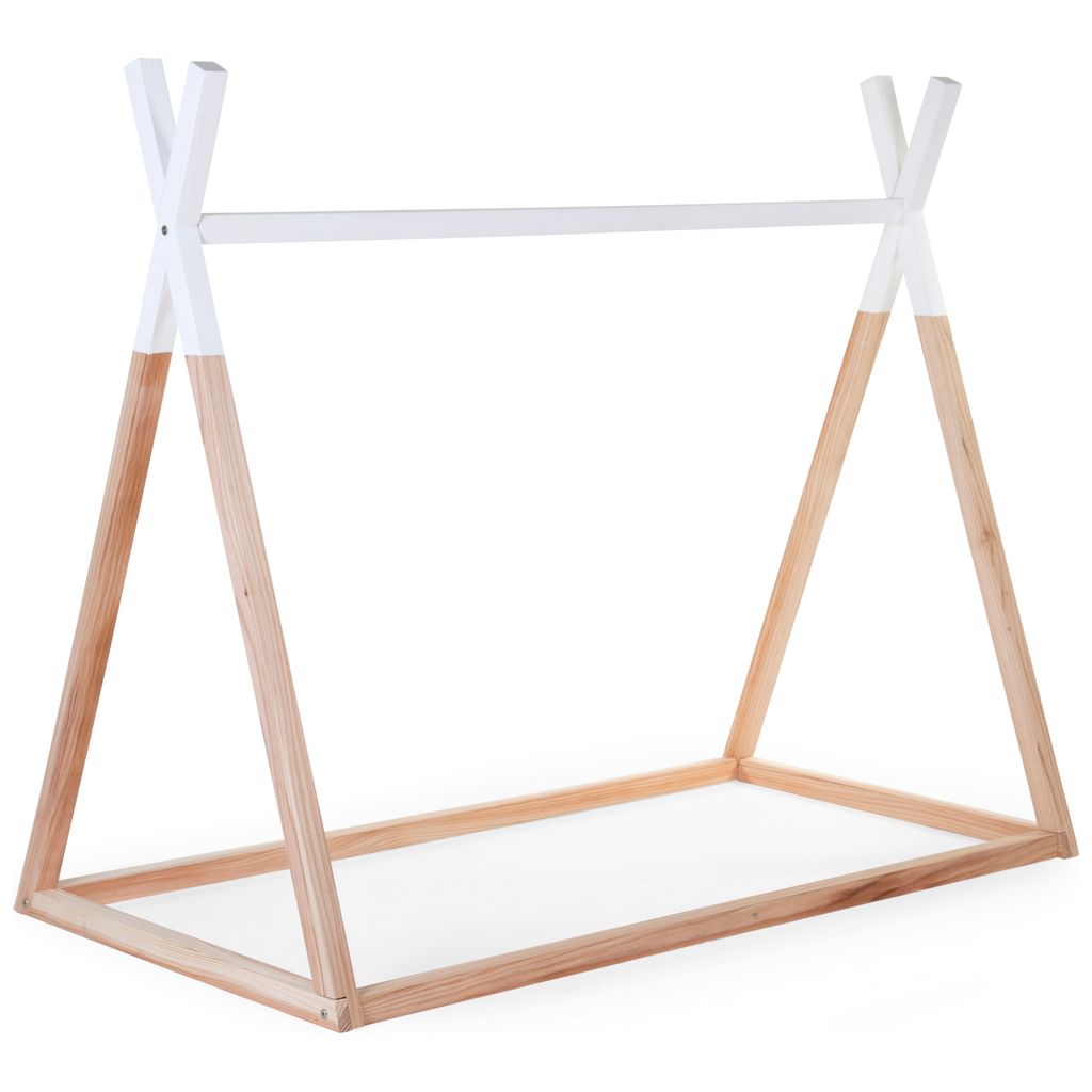 ChildhomeChildhome   Kinderbett Rahmen Tipi natur/weiss