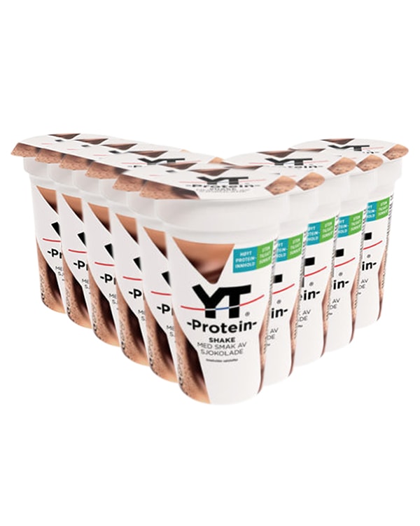 YT Proteinshake Sjokolade 10x220ml - TIPAKNING
