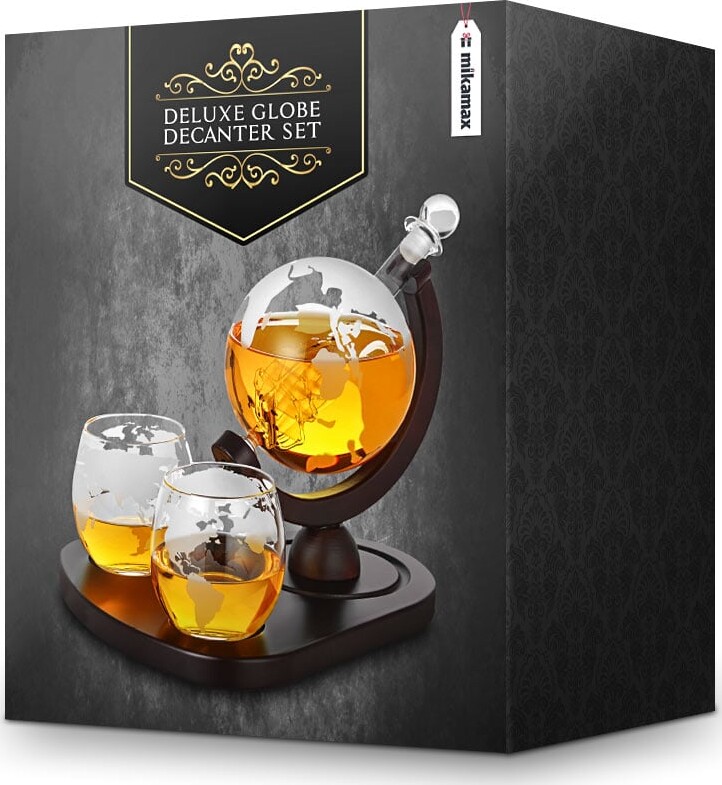 Globus Karaffel Sæt Med Glas Til Whisky