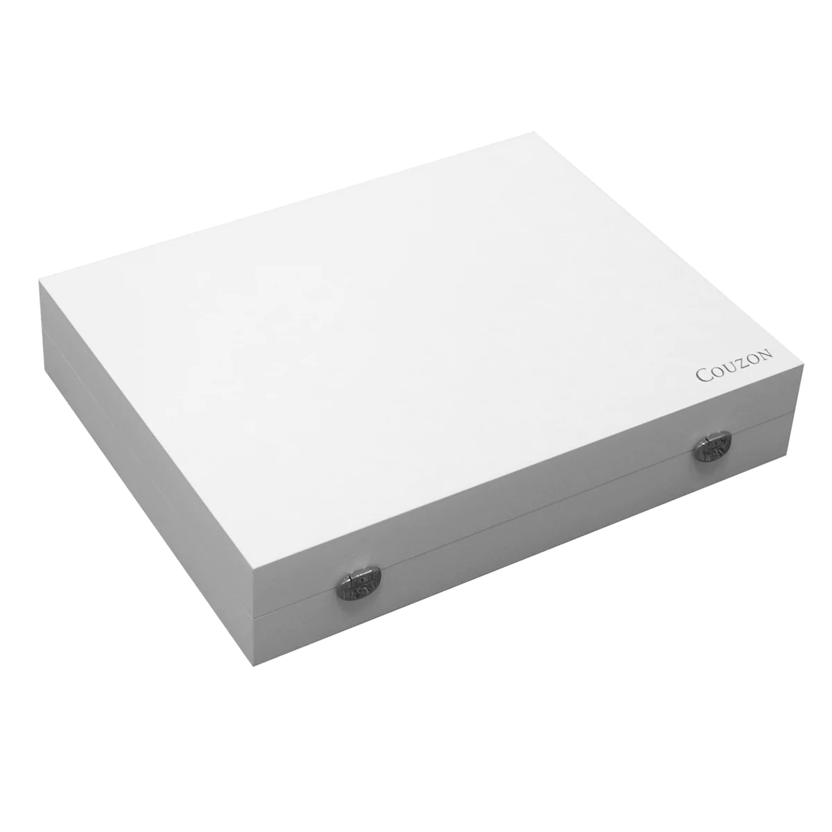Ecrin Bois - Coffret de rangement 50 couverts forgés Couzon