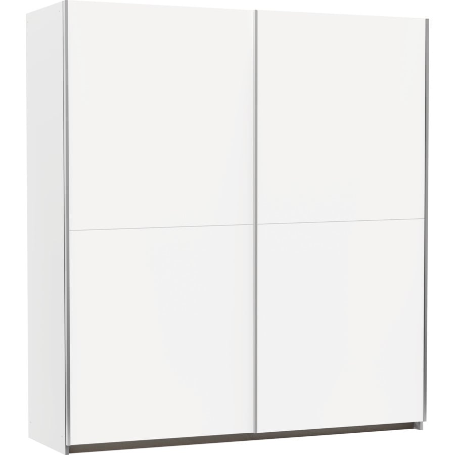 Schwebetürenschrank Schweizer 101 weiss 153 x 215 x 65 cm, 153 cm