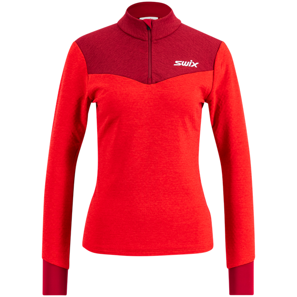 Swix Dynamic Midlayer Half Zip, Dame<br>Unik komfort - super til trening og fritid!