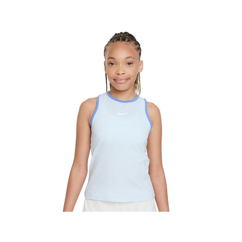 Débardeur tennis fille bleu Nikecourt Victory