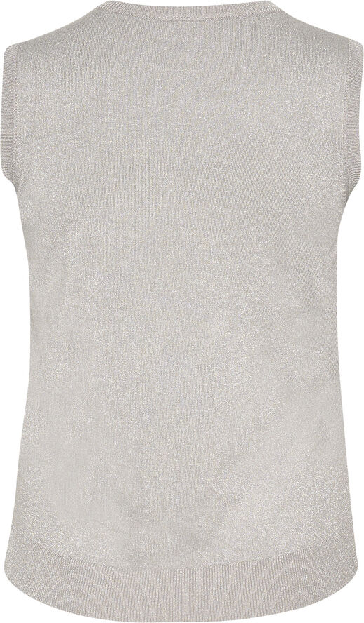 Kaffe Curve KCregitta Slipover Grey silver metallic
