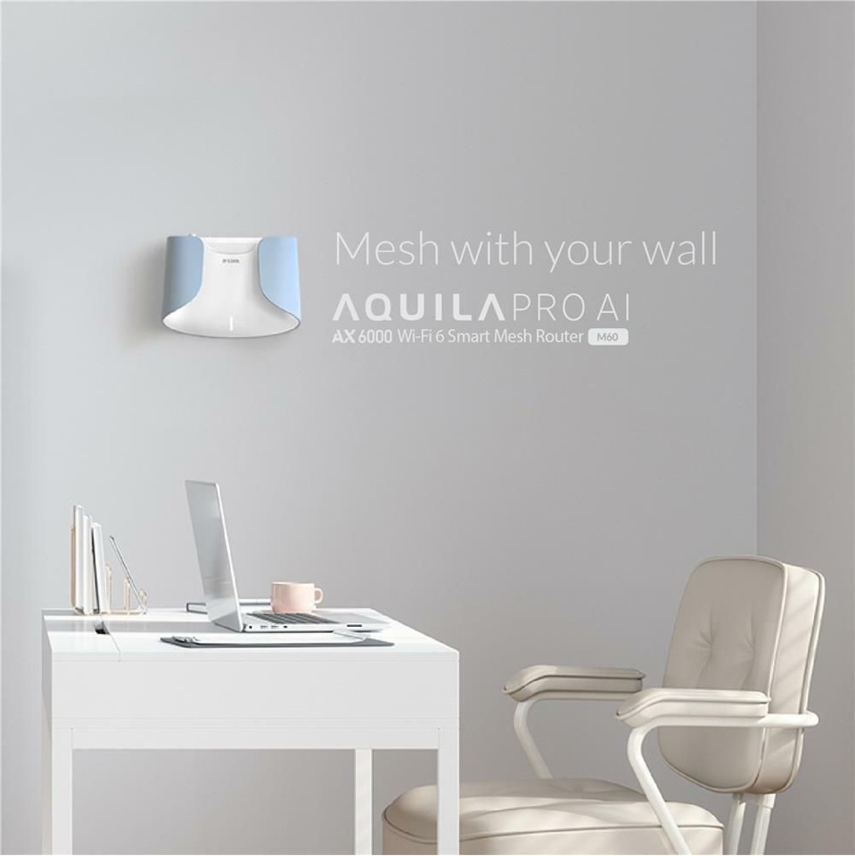 D-Link - Aquila Pro AI AX6000 Wi-Fi 6 Smart Mesh Router