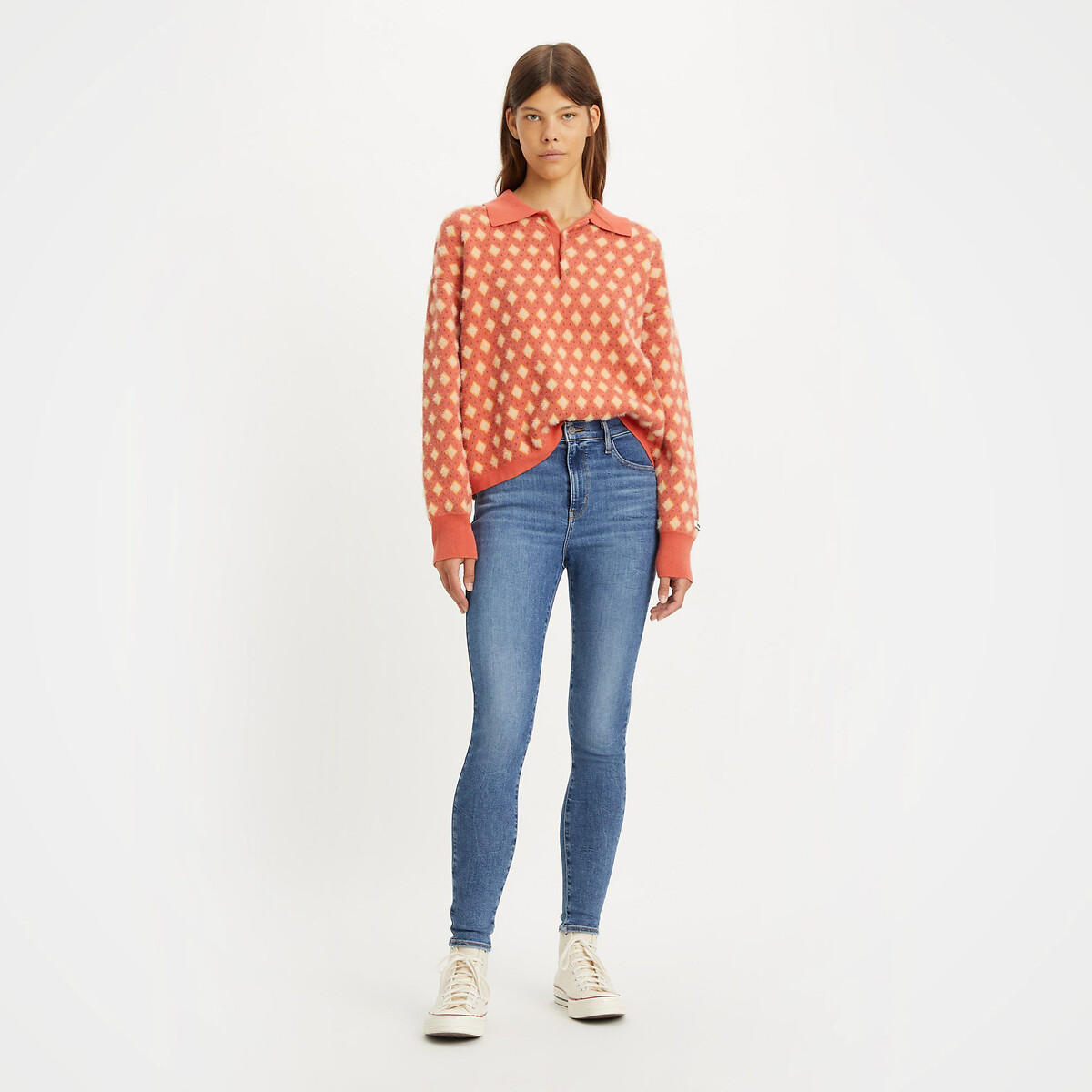 Calça Jeans Levi's 720 Cintura Alta Super Skinny