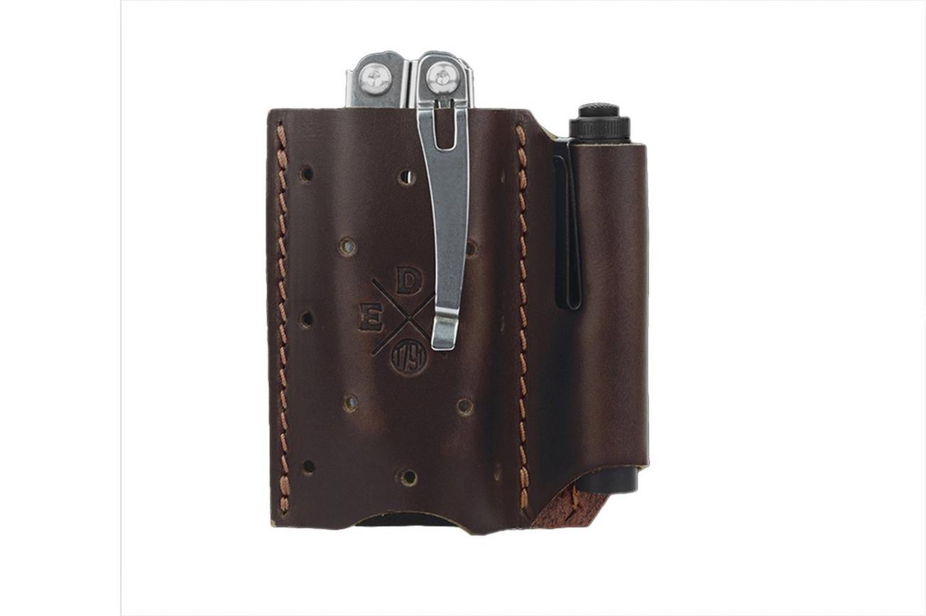 1791 EDC Action-Clip Duo Tool Organizer EDC-AC-DUO-BUR-A Burgundy, lederen riemholster