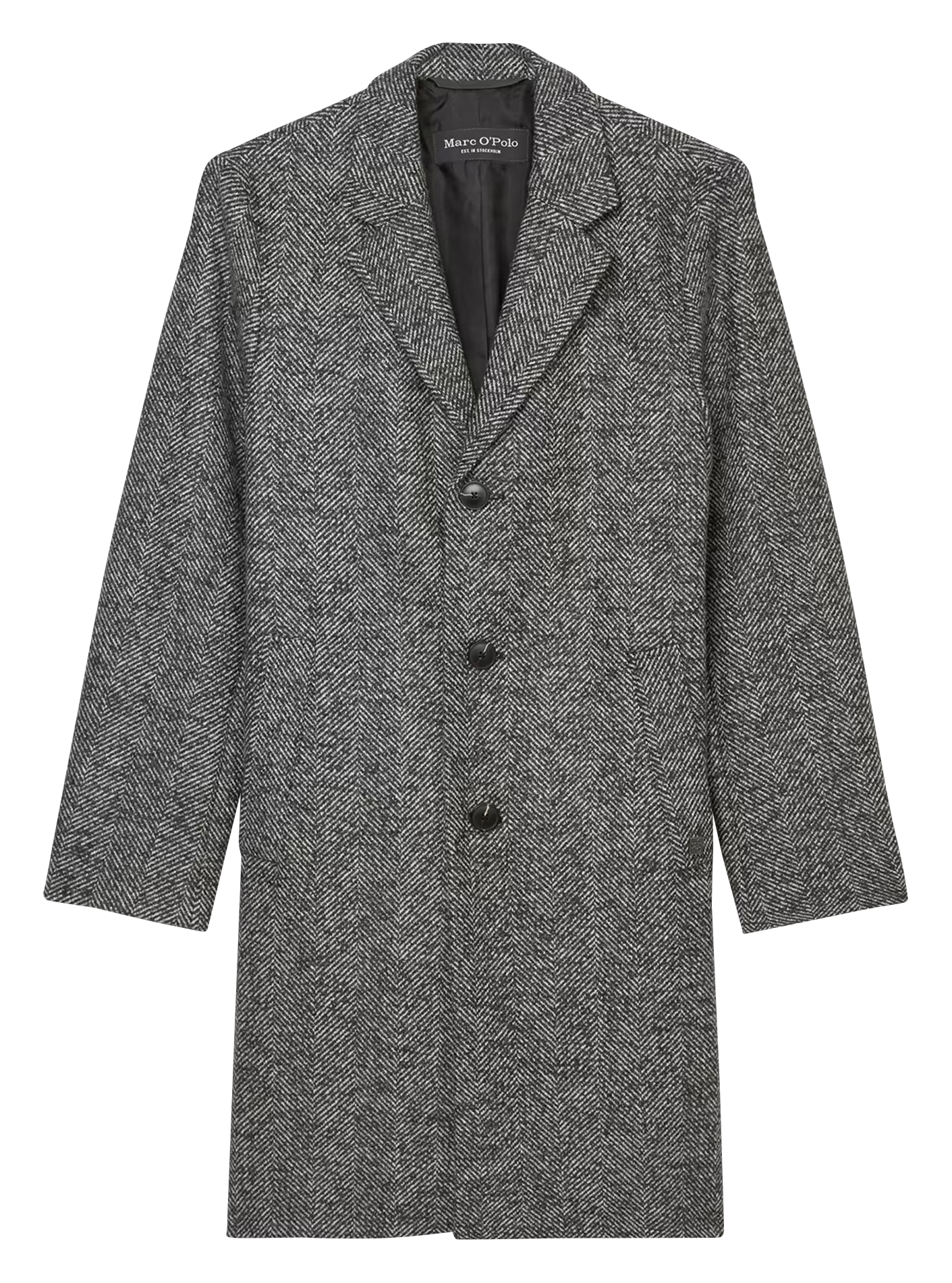 Manteau à revers| Noir