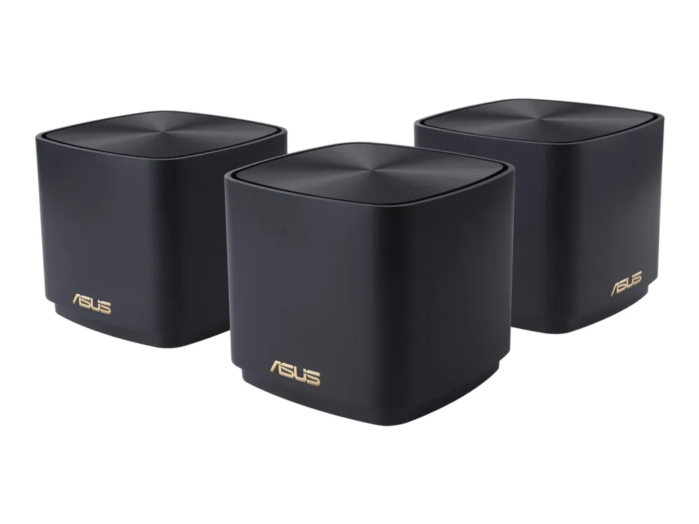 ASUS ZenWiFi XD4 Plus - Wi-Fi-system - (3 routere) - op til 4800 sq.ft 1GbE - Wi-Fi 6 - Dual Band