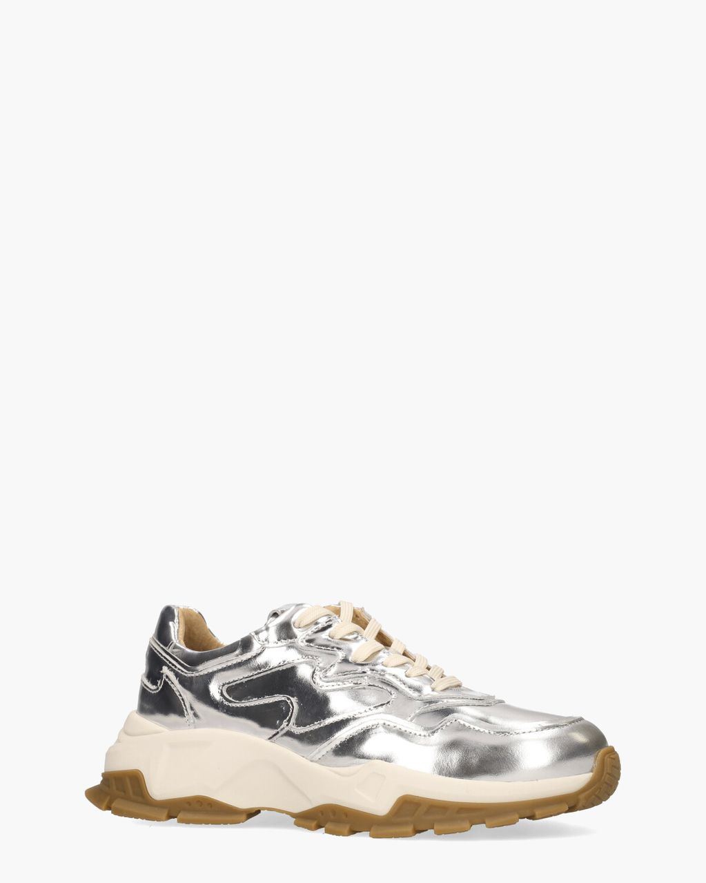 DWRS Label Chester Zilver Damessneakers