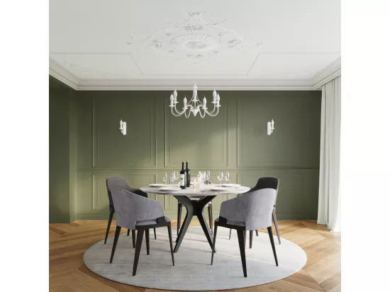 Sollux MINERWA Lustre à 5 bras multiples blanc, E14
