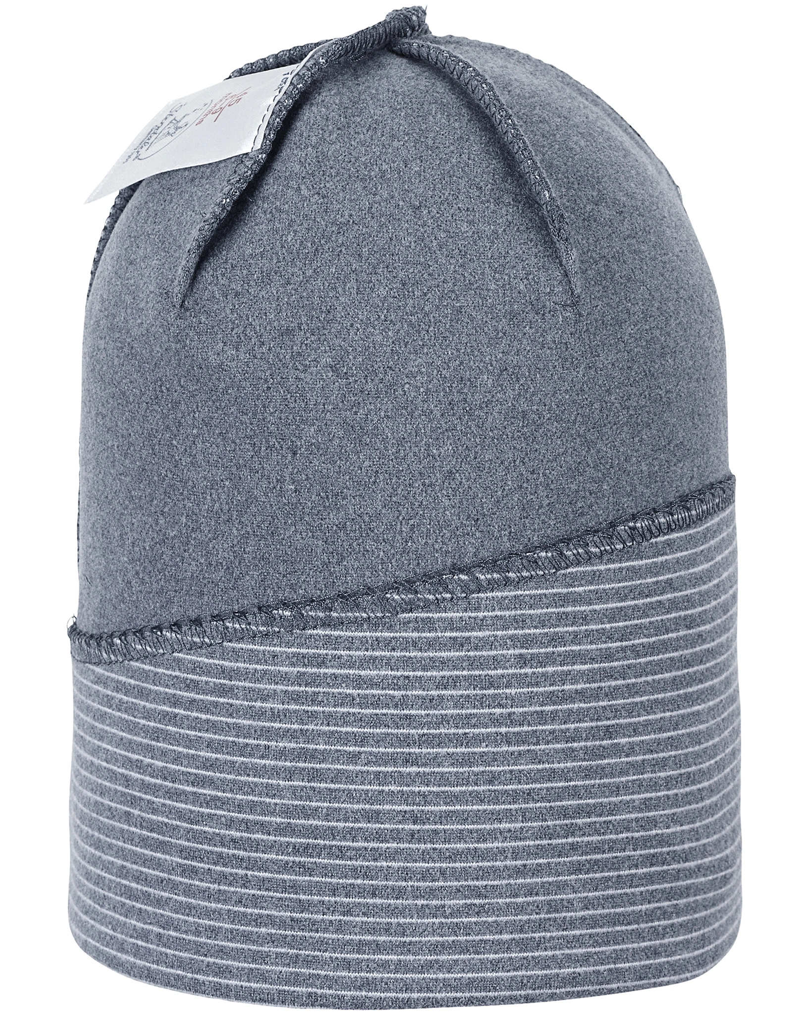 Beanie SLOUCH BÄR gestreift in blau meliert