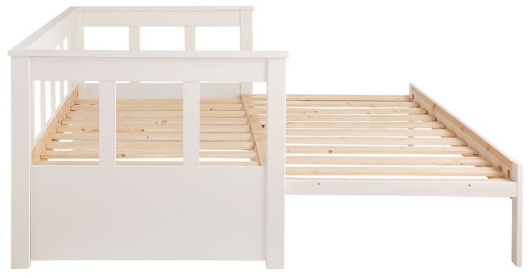 LUCEVI - Pino 91 Uitschuif-kajuitbed 90x200cm - Wit