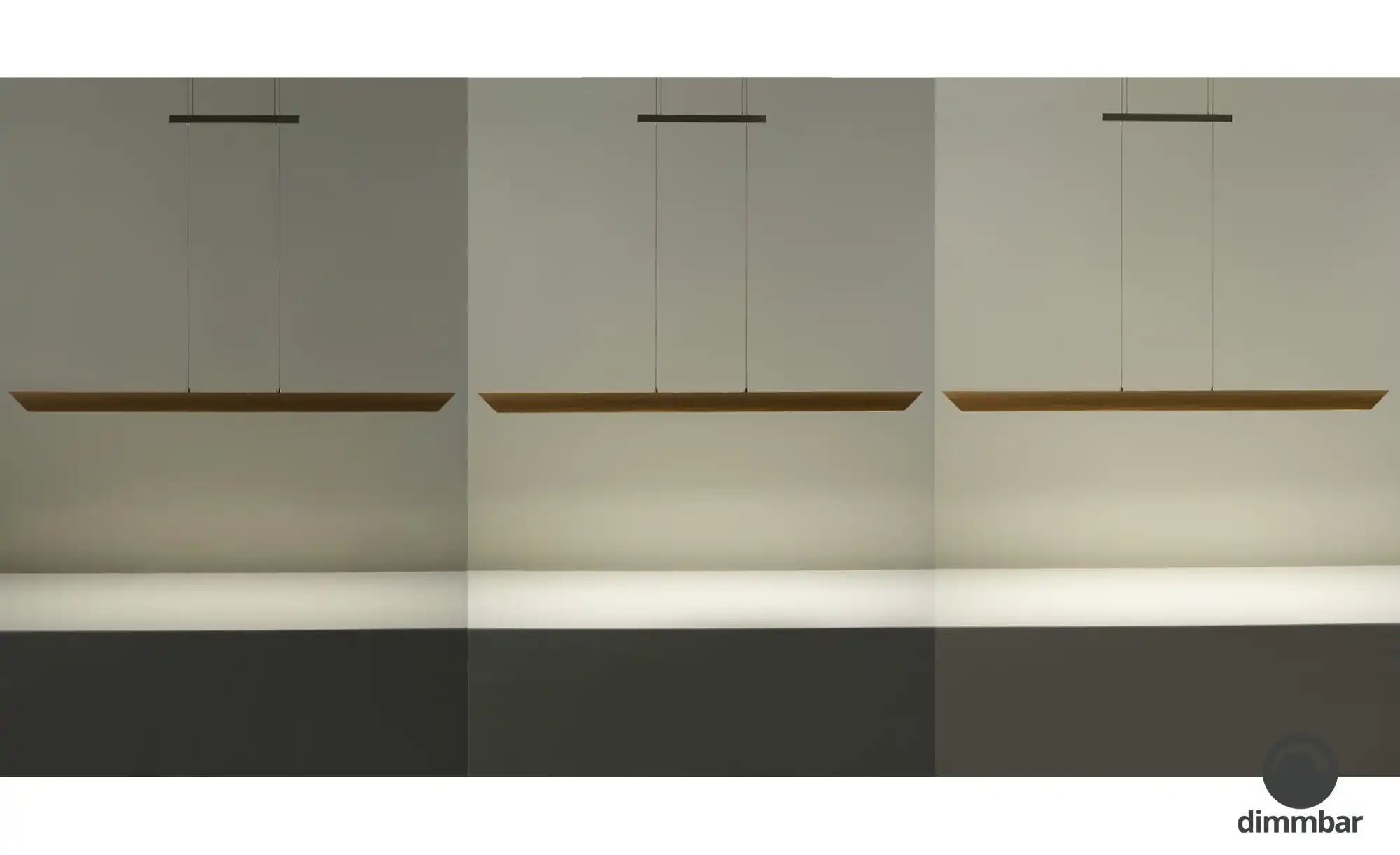 LED-Pendelleuchte, 1-flammig, Eiche natur