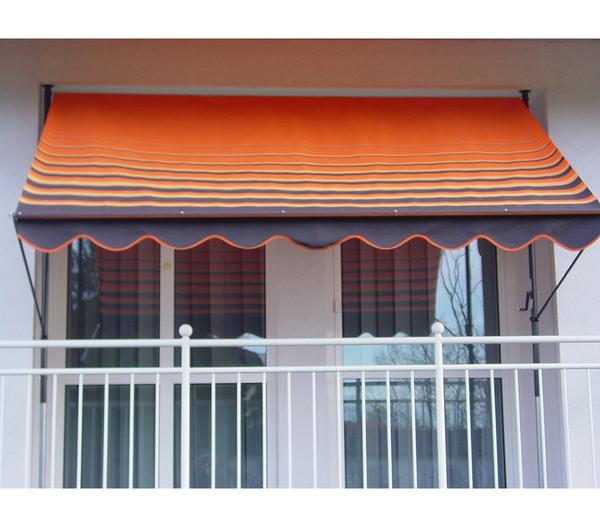 Angerer Klemmmarkise, Design 200 orange-braun,