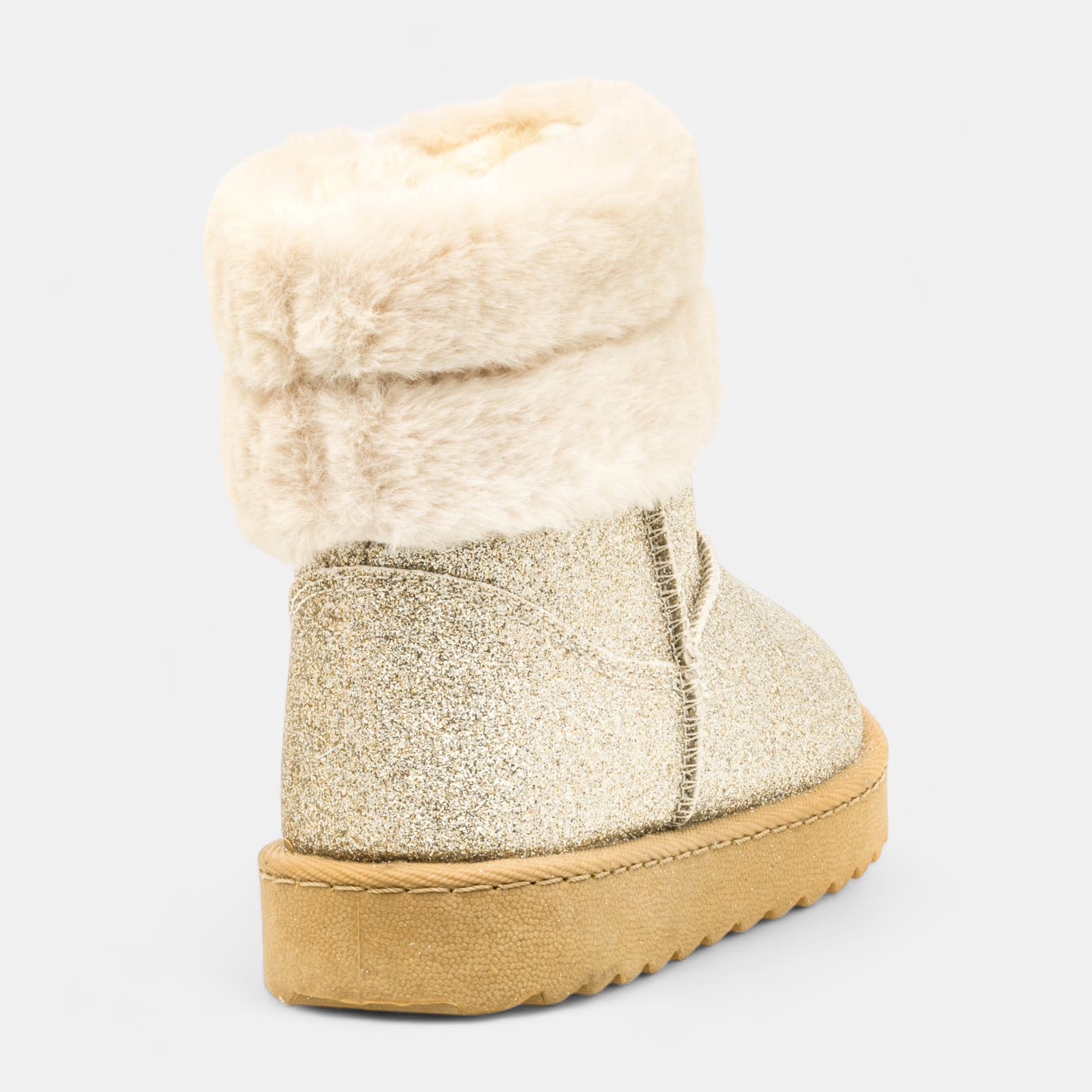 Bottines Fille or