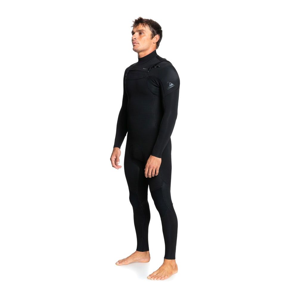 Quiksilver EVERYDAY SESSIONS CHEST ZIP - Combinaison intégrale 3/2mm Homme black