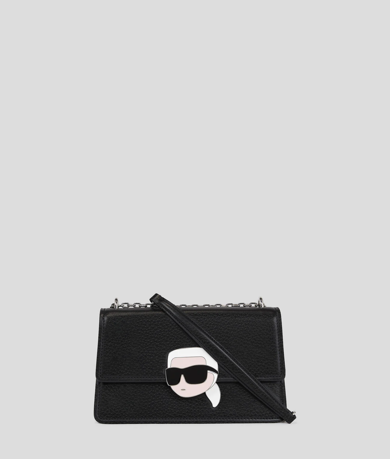 SAC PORTÉ ÉPAULE IKON GRAINÉ - Noir