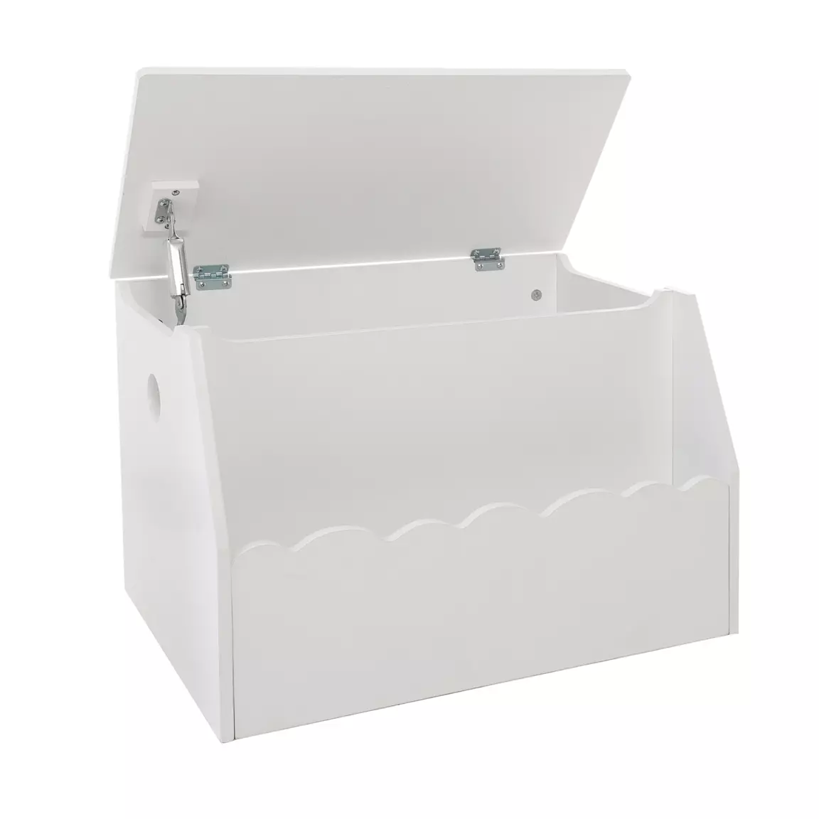 Coffre enfant bois (H38 cm) Evan Blanc