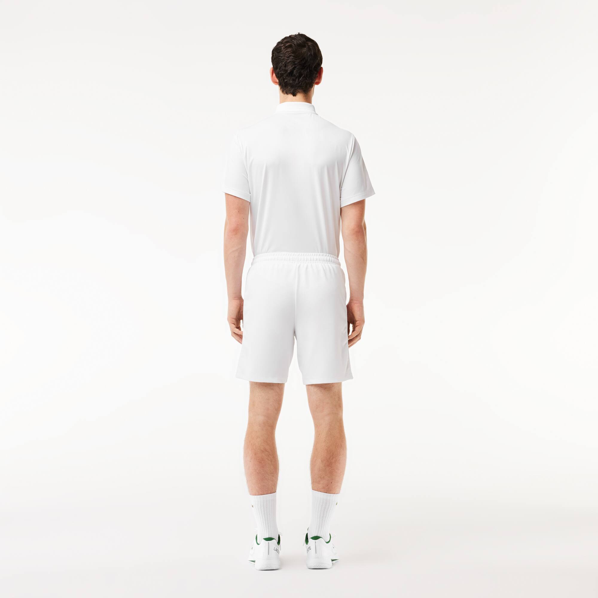 Tennis-Shorts aus recyceltem Gewebe Bermudas - Weiss - Lacoste - Herren