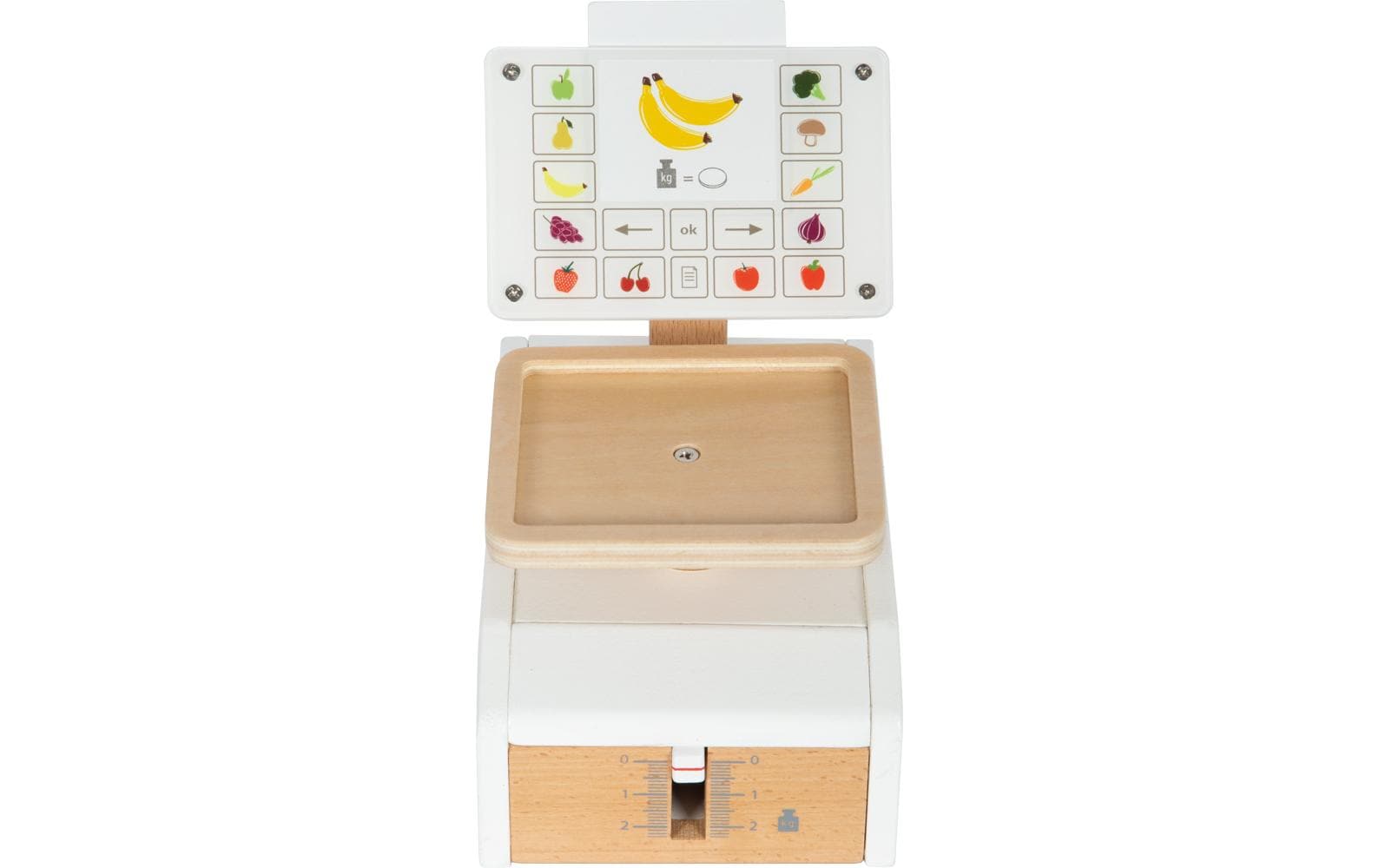 Waage freshMultifunktionale Spielwaage aus Holz mit extra grosser Waagschale