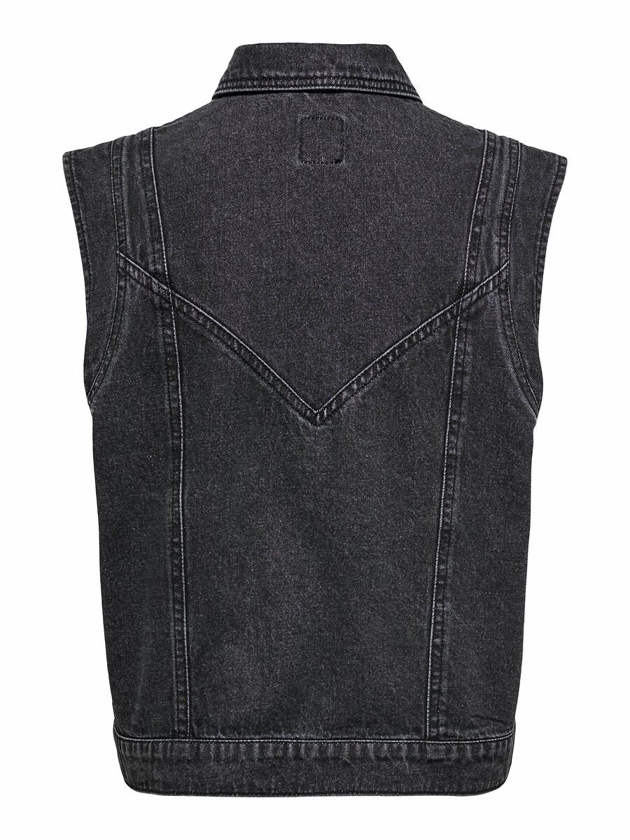 SOMENTE<br>Colete jeans sem mangas