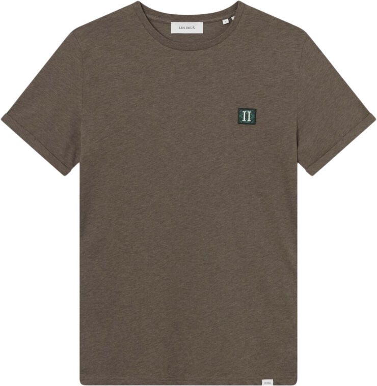 Les Deux Piece 2. 0 T-Shirt Mountain grey melange/posy green-pine green