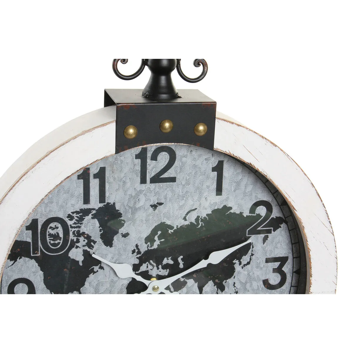 DKD Home Decor Horloge Murale Mappemonde 54 cm
