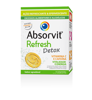 Absorvit Refresh Detox 12 Comprimidos Efervescentes