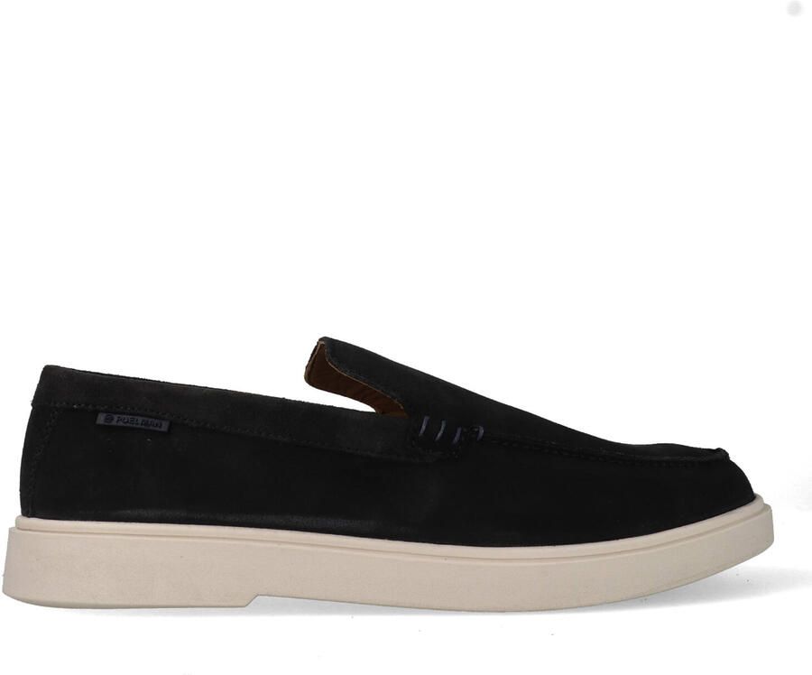 PS Poelman Mason suède loafers donkerblauw