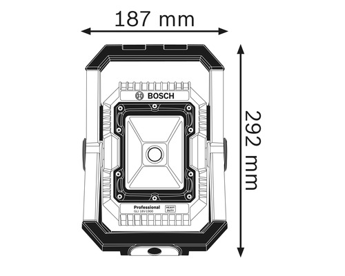 Bosch GLI 18V-1900 accu-bouwlamp, inclusief L-BOXX 136, zonder accu en lader