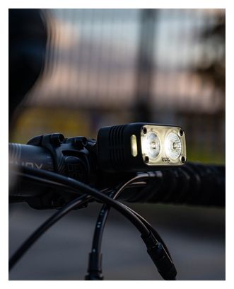 Paire d'Eclairages Knog Blinder Road 400 Noir   Plug Rear Rouge
