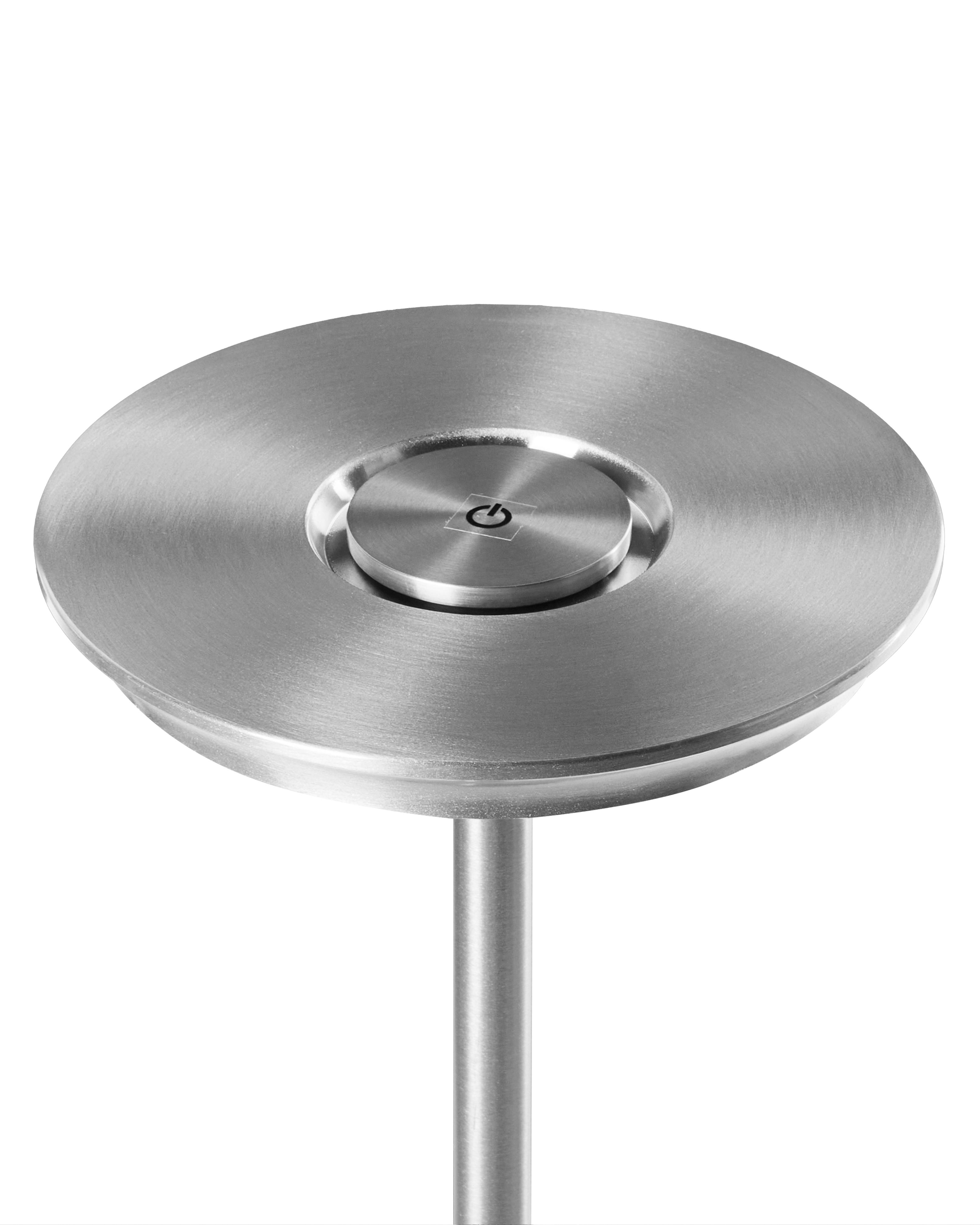 LED draadloze tafellamp MAGO met dimmer Metaal Zilver