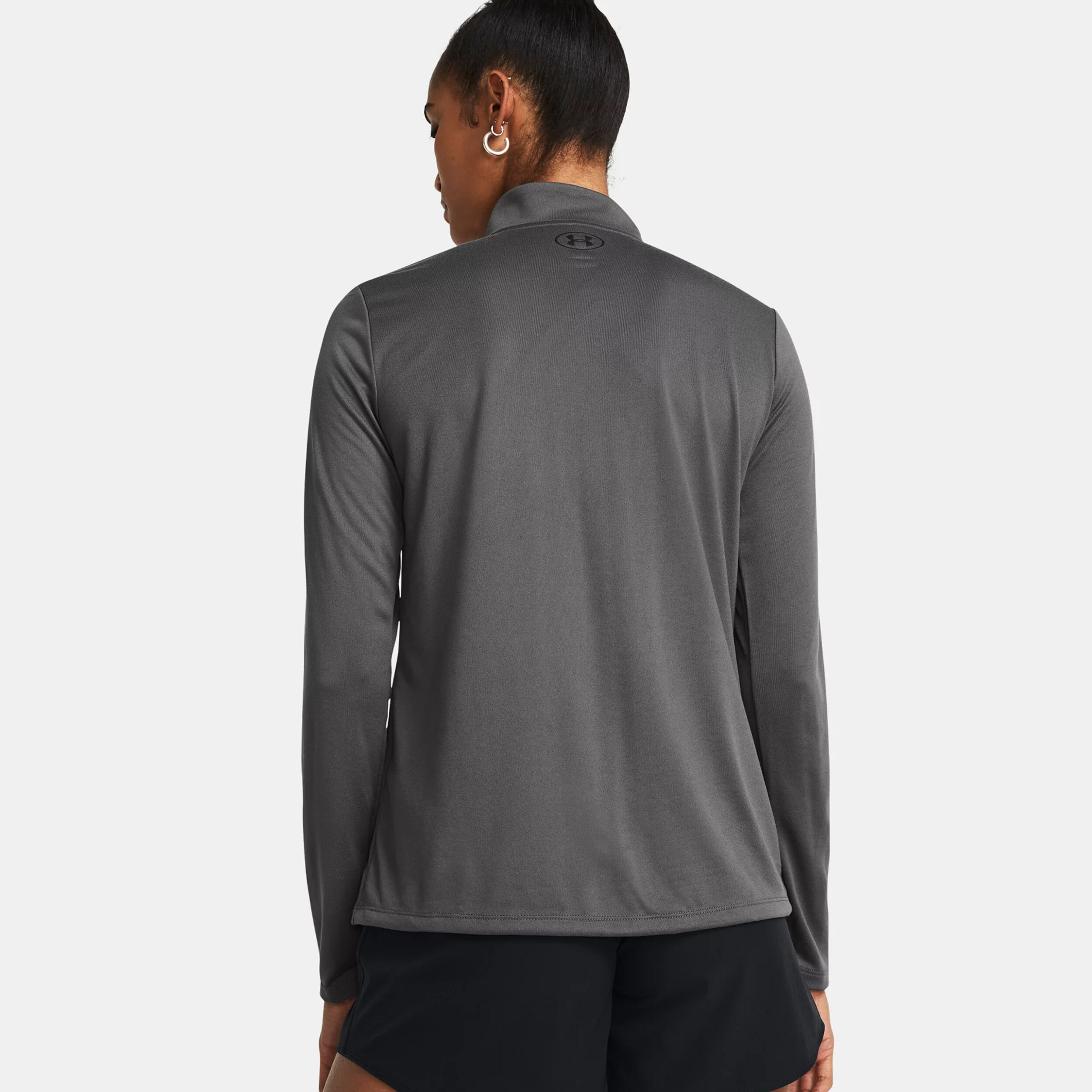 Under Armour Tech 1/2 Zip Haut Manches Longues Femmes - Gris