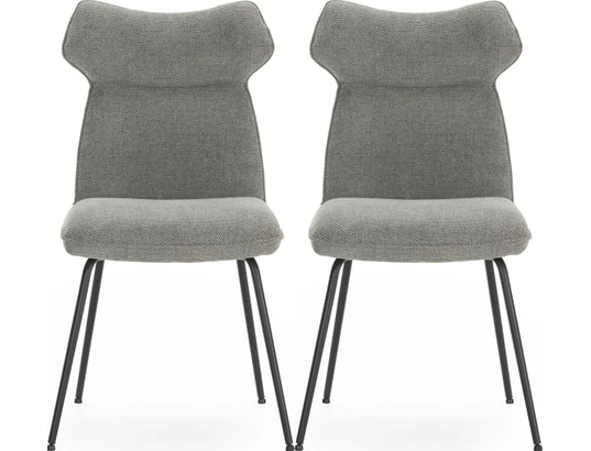 CONCEPT1 - Chaise Lot de 2 C. Dara gris