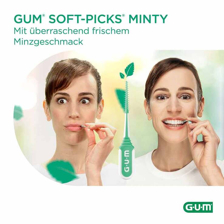 GUM Soft-Picks Minty medium, 40 St