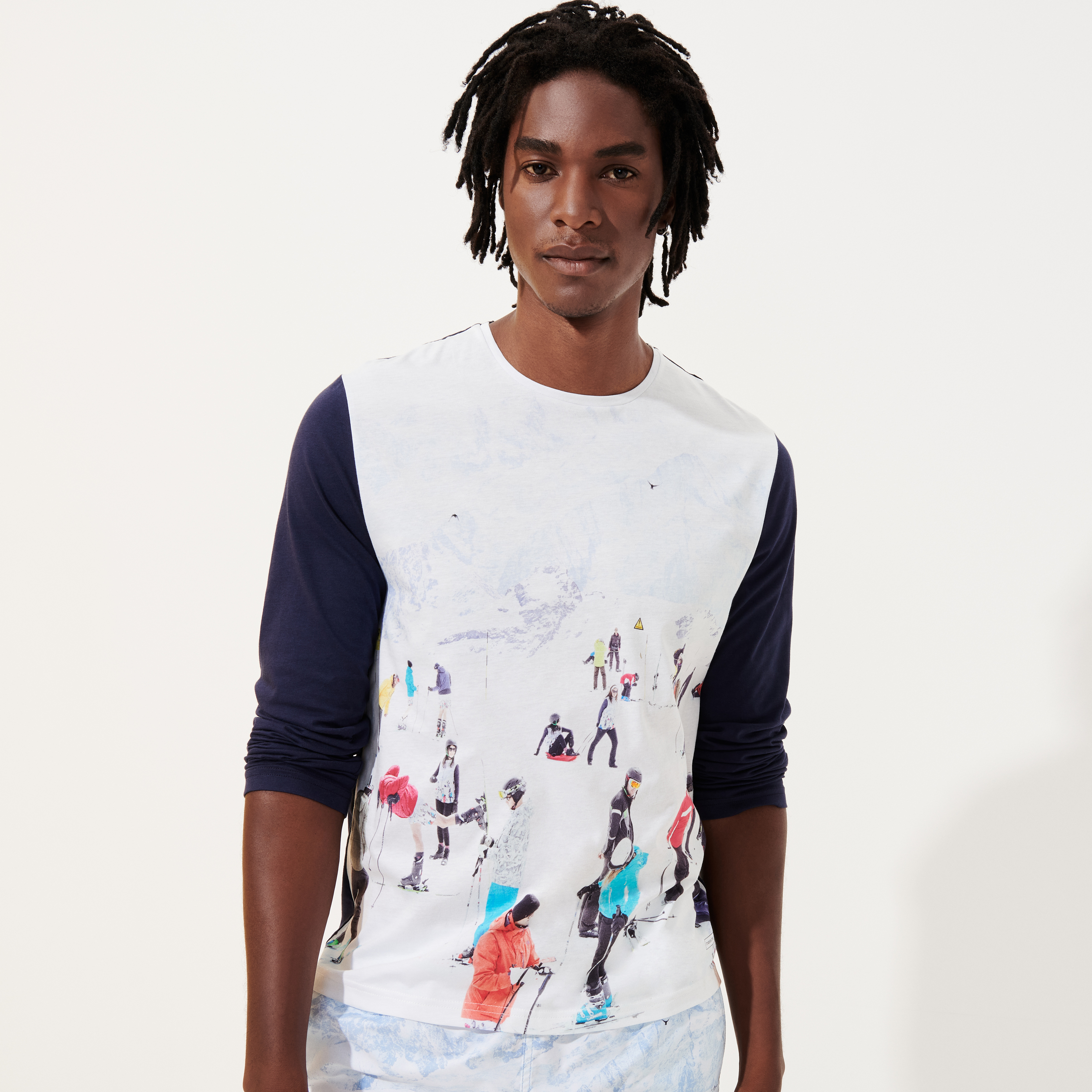 T-shirt manches longues homme Ski- Vilebrequin x Massimo Vitali
