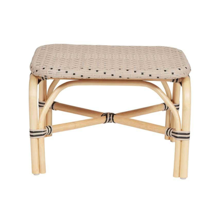 OYOY Momi Outdoor ottoman hocker 42x54 Nature clay