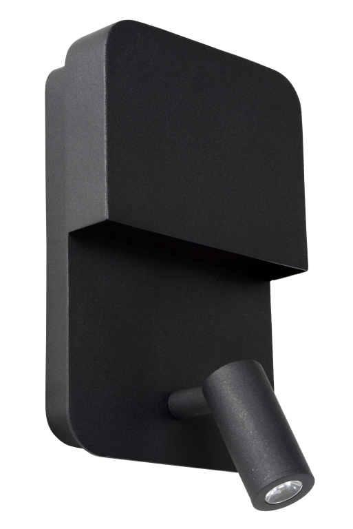 Lucide Boxer wandlamp LED zwart