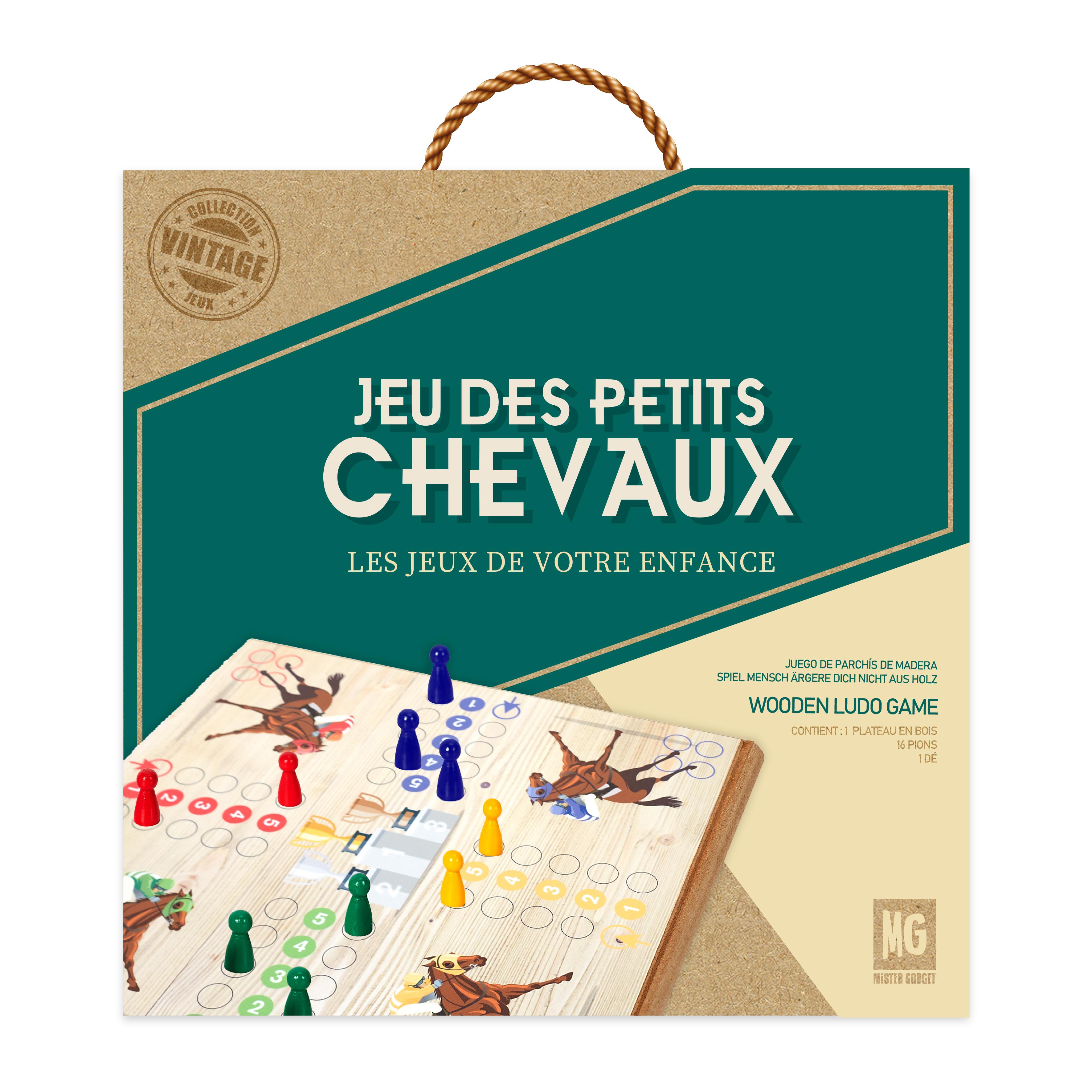 JEU PETITS CHEVAUX BOIS