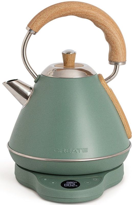 CREATE - Kettle Retro Pro - Elektrische Waterkoker - 1 L - Met Temperatuurregeling