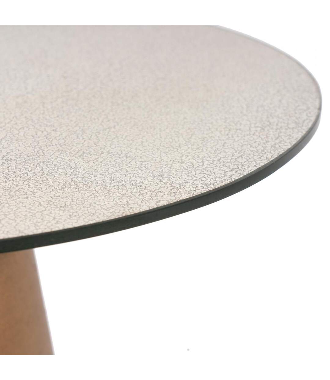 Table basse fait main EXI Or 40x40 en fer motif : graphique